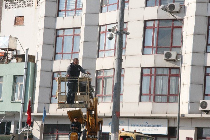 Mobese Kameralarının Bakımları Yapılıyor