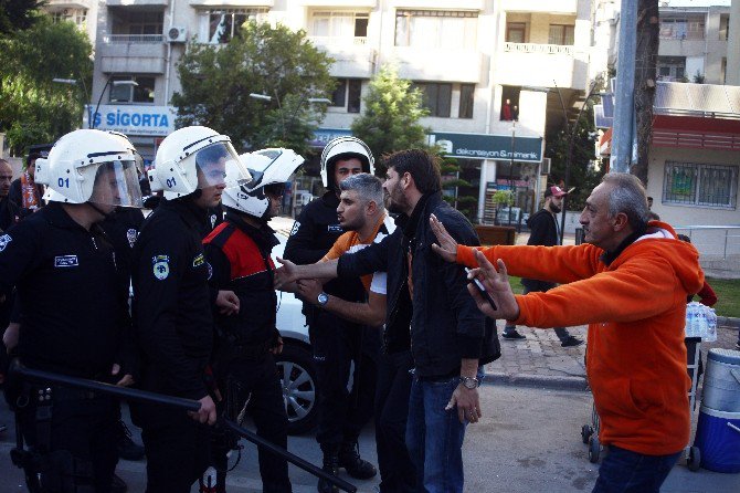 Taşkınlık Çıkaran Adanasporlulara Polis Müdahale Etti