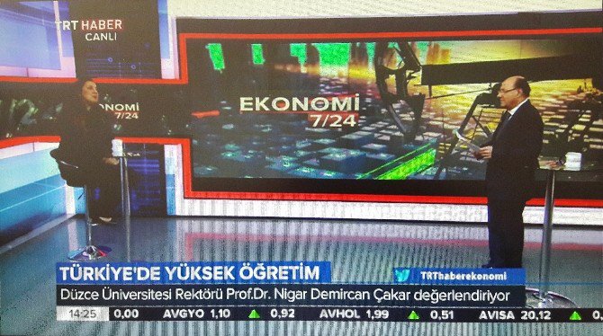 Rektör Çakar Trt’ye Konuk Oldu