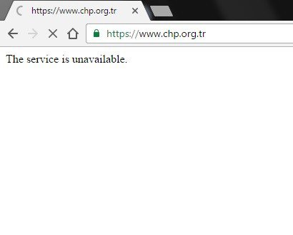 Chp’nin İnternet Sitesine Siber Saldırı