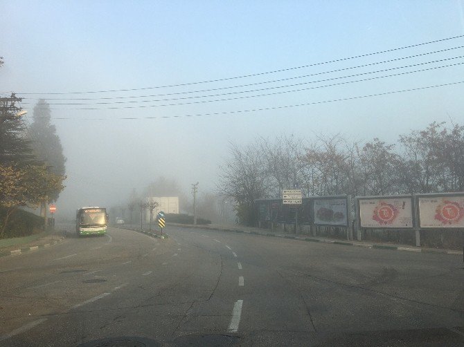 Bursa’da Sisli Hava Trafiği Olumsuz Etkiliyor