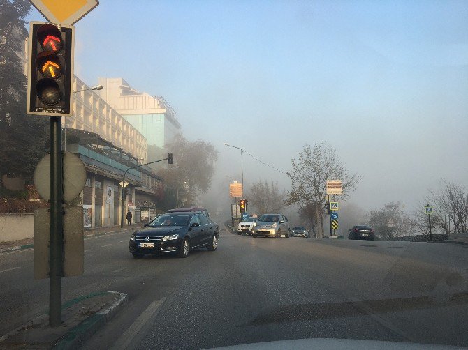 Bursa’da Sisli Hava Trafiği Olumsuz Etkiliyor