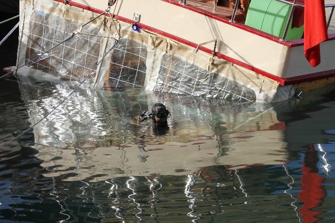 Fethiye’de Günlük Gezi Teknesi Battı