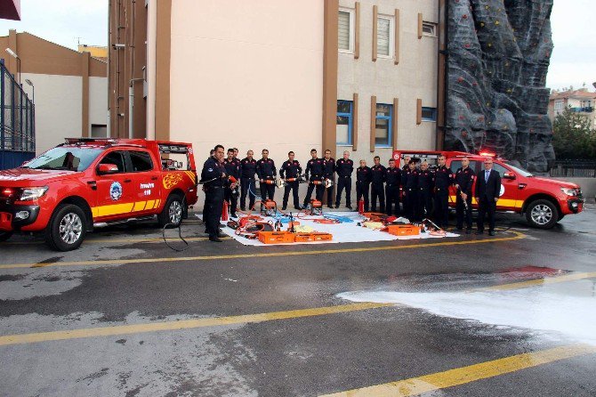 İtfaiye Daire Başkanlığı Garajı Ciplerle Güçlendi