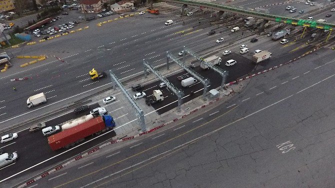 Mahmutbey’de Serbest Geçiş, Havadan Görüntülendi