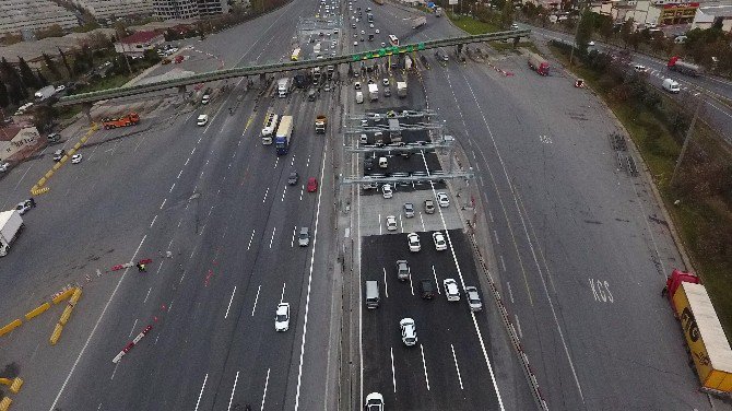 Mahmutbey’de Serbest Geçiş, Havadan Görüntülendi