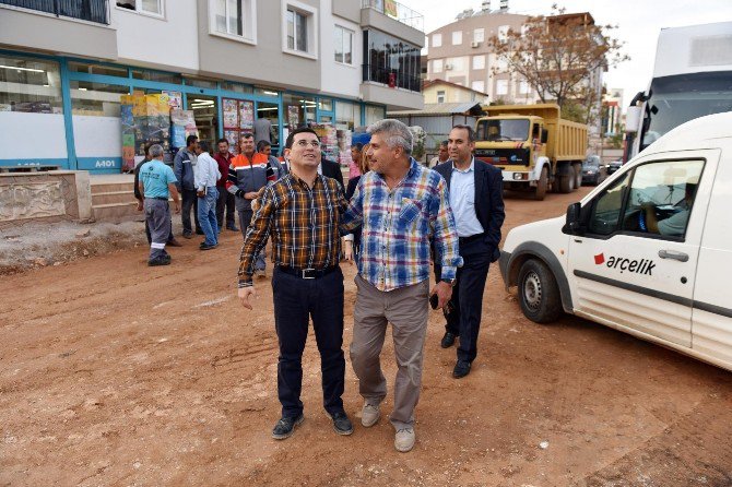 Başkan Tütüncü, Karşıyaka Mahallesi’ndeki Çalışmaları İnceledi