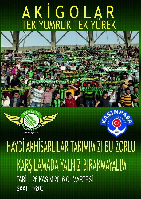 Akhisar Belediyespor’a Taraftarlardan Tam Destek