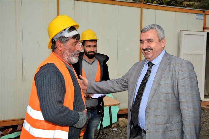 Başkan Baran Sarnıç Han İş Merkezindeki Çalışmaları İnceledi