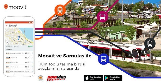 Moovit Toplu Taşıma Uygulaması Samsun’da