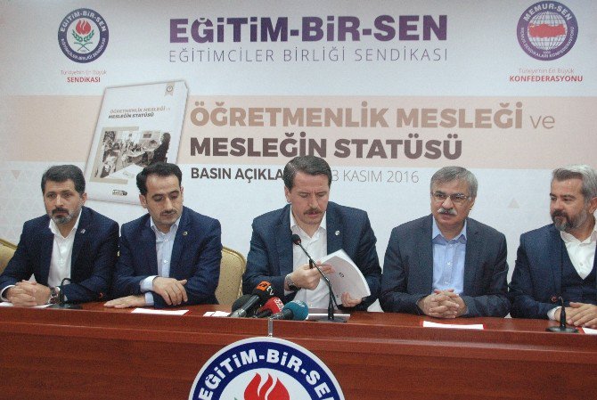 Eğitim-bir-sen’den ‘Öğretmenlik Mesleği Ve Mesleğin Statüsü’ Raporu