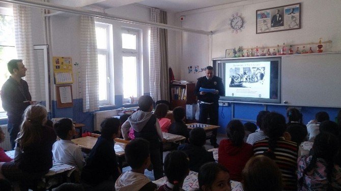 Mink Öğrencilere Polis Amcalardan Trafik Eğitimi