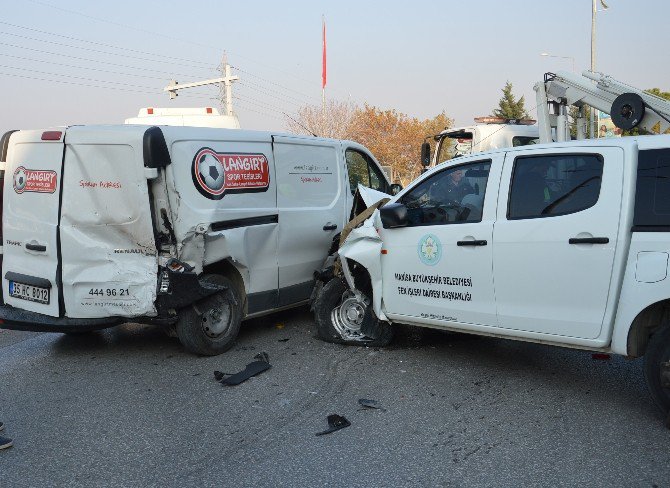 Manisa’da Zincirleme Kaza: 2 Yaralı