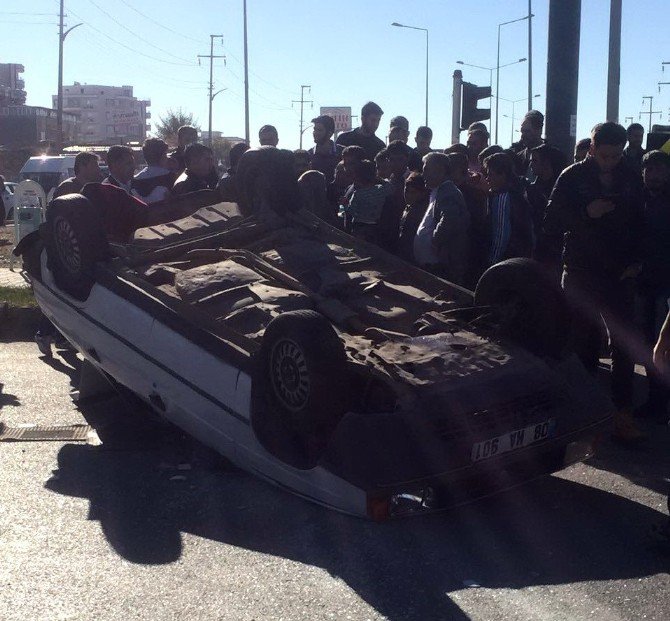 Adıyaman’da Otomobil Takla Attı: 4 Yaralı