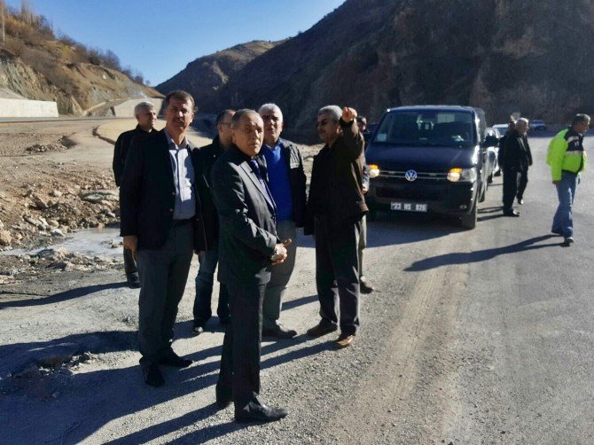 Erkenek İçme Suyu İsale Hattı Yenileme Çalışmaları İncelendi