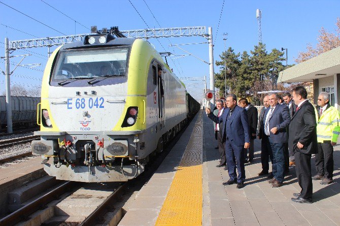 Tavşanlı’da ’Elektrikli Trenle Yük Taşımacılığı’nın Test Sürüşleri Başladı