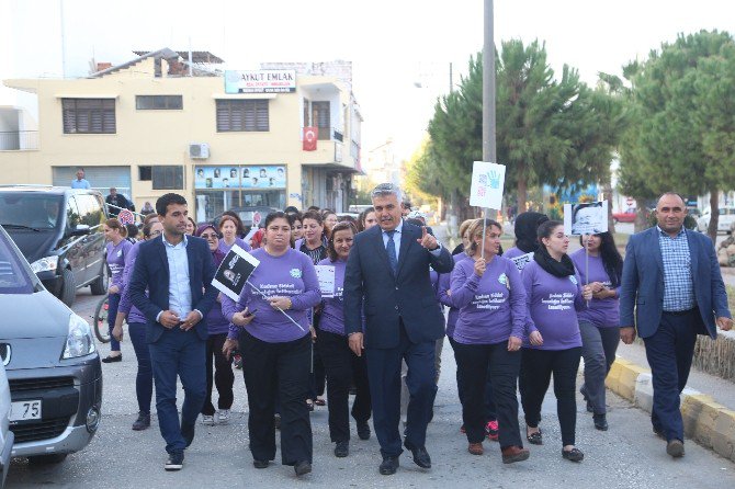 Serik Belediyesinden "Kadına Şiddete Hayır" Yürüyüşü