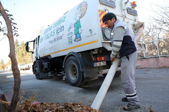 Talas’ta Teknolojik Yaprak Temizliği