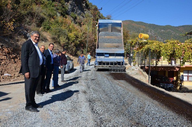 Alanya Akçatı’ya Emisyonlu Asfalt