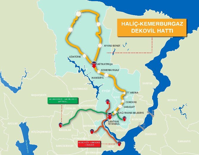 Haliç-kemerburgaz Dekovil Hattı Hayata Geçiyor