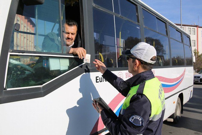 Sivas’ta Halk Otobüsleri Denetlendi