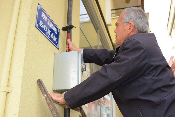 Dinar’da Şehidin İsmi Sokağa Verildi