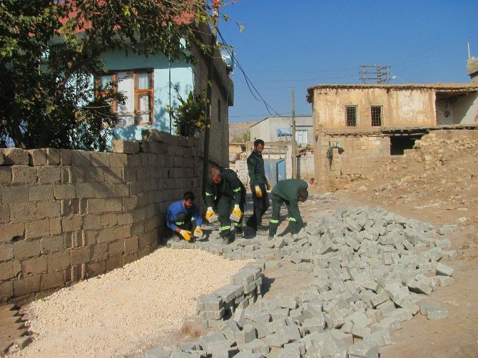 Araban Belediyesi Kilit Taşı Çalışmalarını Sürdürüyor