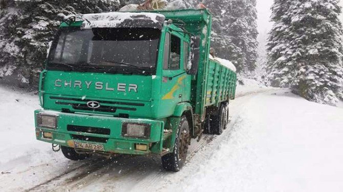 Bartın’da Yüksek Kesimlere Kar Yağdı