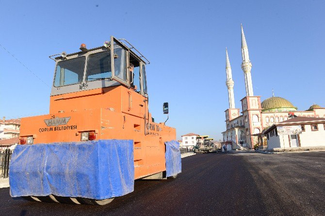 Çorum Belediyesi’nden Asfalt Çalışması