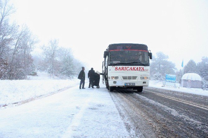 Sarıcakaya’ya Da Beyaza Büründü