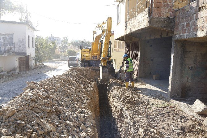 Meski, Anamur’da İçme Suyu Şebeke Çalışmalarına Devam Ediyor