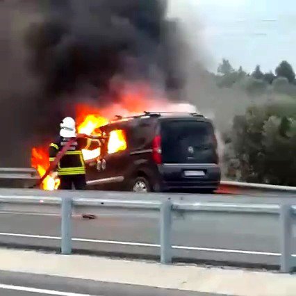 Söke’de Otomobil Cayır Cayır Yandı