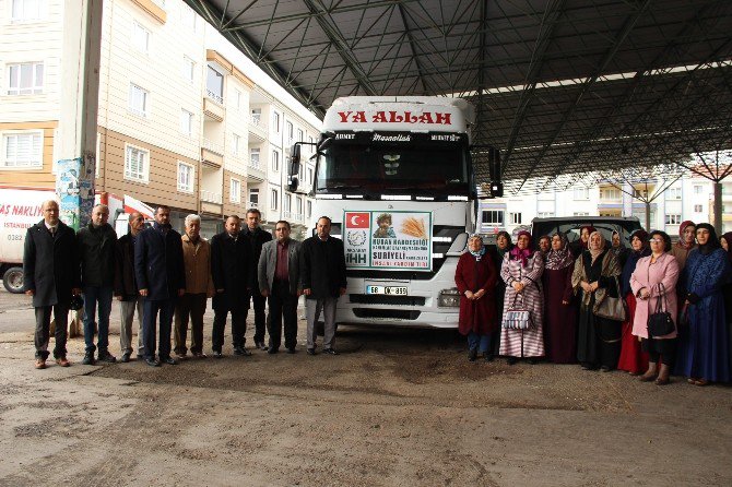 Aksaray’dan Halep’e Yardım Tır’ı Gönderildi