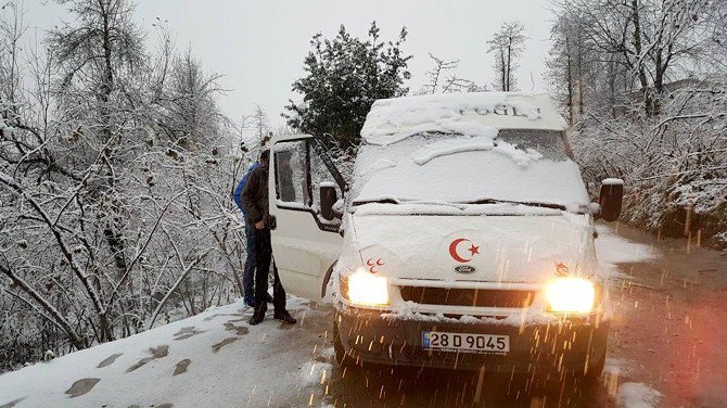 Giresun’da 66 Köy Yolu Kar Nedeniyle Ulaşıma Kapandı