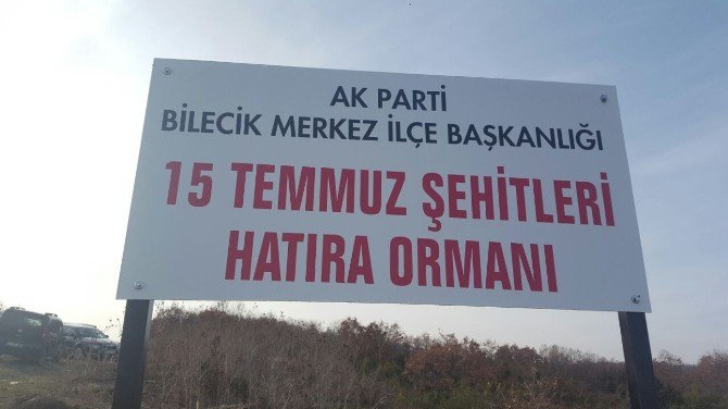 Ak Parti’den 15 Temmuz Şehitleri Hatıra Ormanı