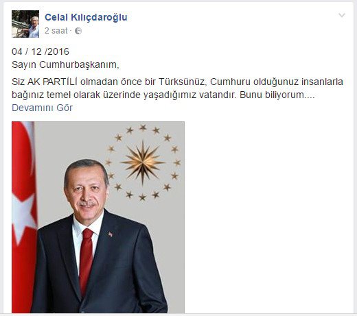 Celal Kılıçdaroğlu’ndan Cumhurbaşkanı’na Mektup