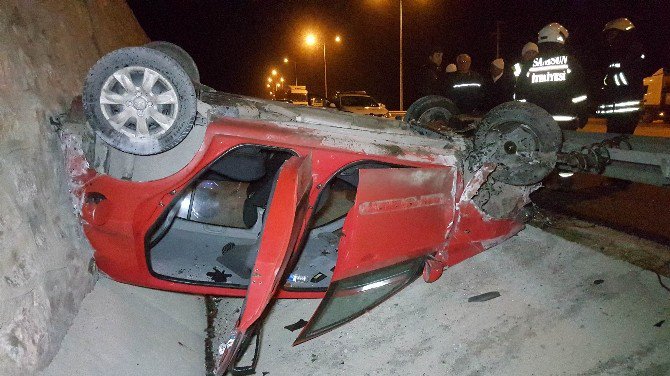Samsun’da Otomobil Takla Attı: 5 Yaralı