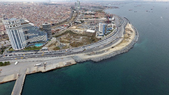 Açılışına 15 Gün Kala Avrasya Tüneli Ve Sahil Yolu Havadan Görüntülendi