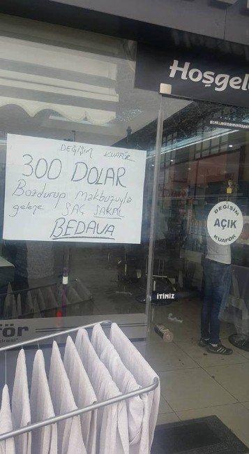 Dolar Bozduran Herkese Traş Bedava