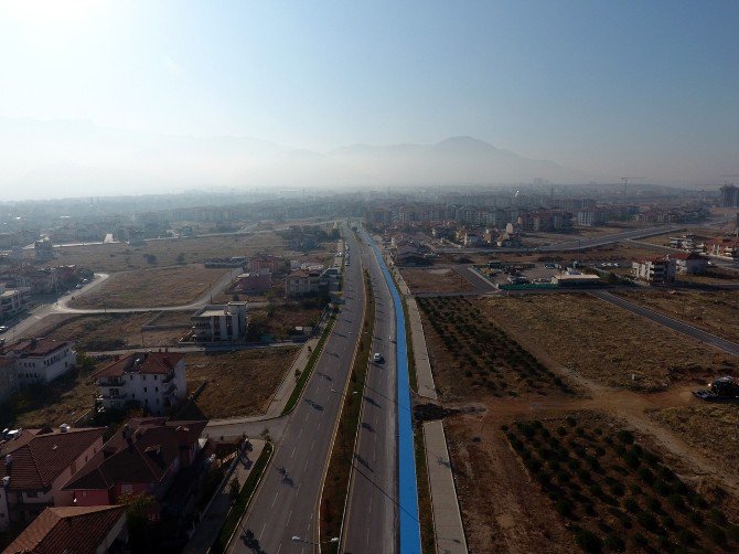 Merkezefendi’ye 7 Bin 500 Metre Bisiklet Yolu