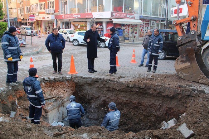 Biga’da Yağmursuyu Sorunu Çözüme Kavuşuyor