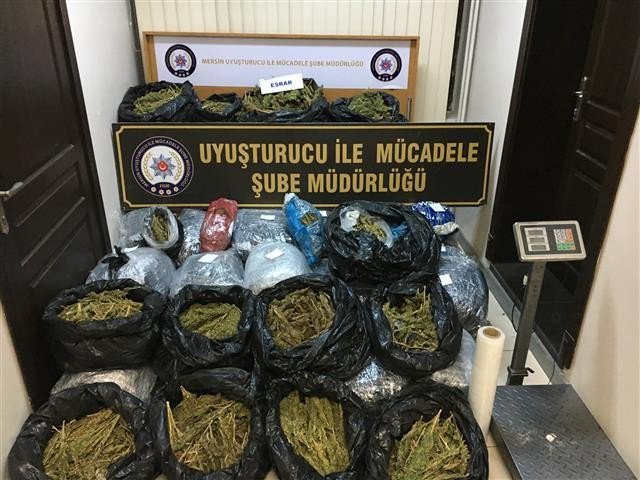 Mersin’de 172 Kilo Esrar Ele Geçirildi