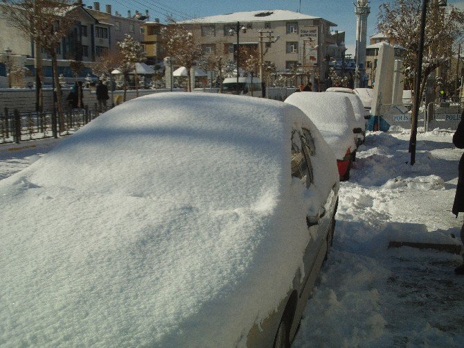 Özalp İlçesinde Kar Yağışı