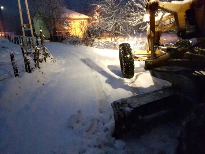 Bartın’ın Yüksek Kesimlerinde Kar Yağışı Etkili Oldu