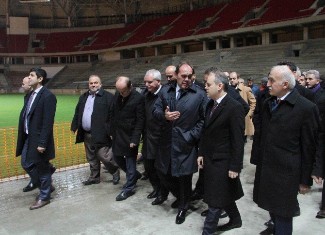 Bakan Kılıç Ve Tff Başkanı Demirören, Samsunspor’un Yeni Stadyumunu İnceledi