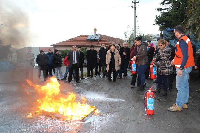 İl Sağlık Müdürlüğü’nde Yangın Tatbikatı Yapıldı