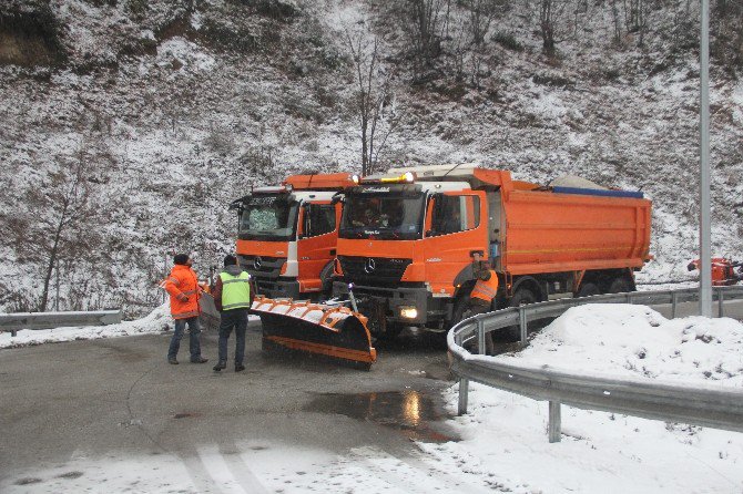 Bolu Dağı’nda Kar Yağışı Başladı