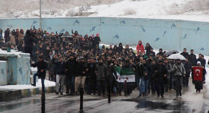 Karabük’te ’Halep’ Protestosu