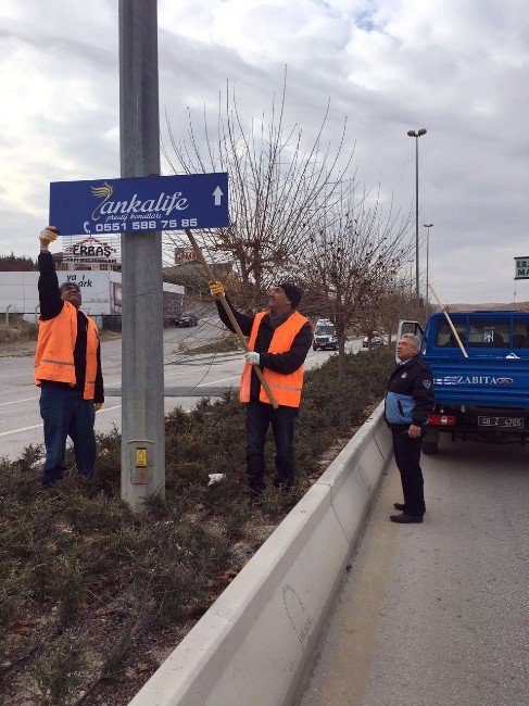 Ankara’da İzinsiz Reklamla Mücadele