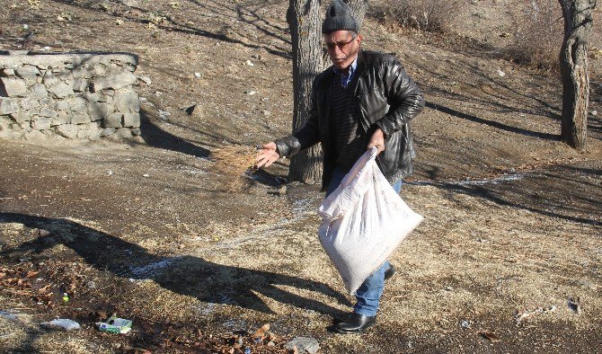 Osmancık’ta Kuşlar İçin Yem Bırakıldı